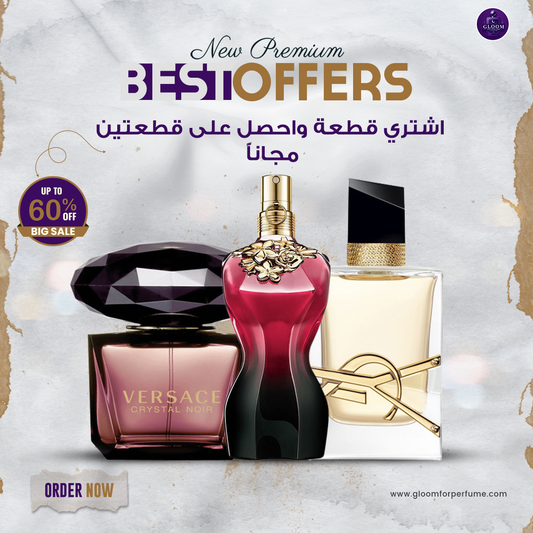 Jean Paul Gaultier + Versace Crystal Noir + Libre by Yves Saint Laurent (100 ml)
